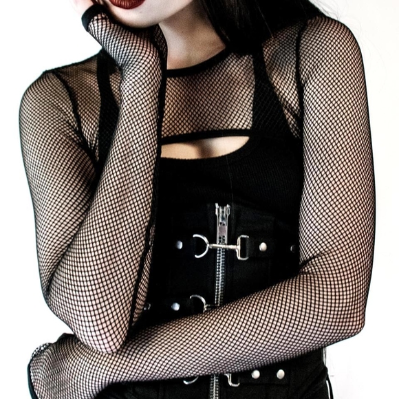 Lip Service Fishnet Bolero Shrug - Picture 5 of 9